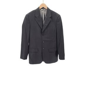 Perry Ellis Vintage Anniversay Collection pinstripe 3 button jacket Size 38 Blk
